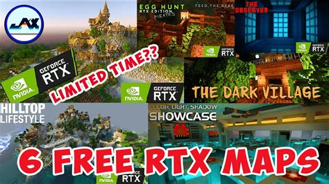 💯 Get your FREE 6 Nvidia RTX Maps from the Minecraft Marketplace Now! 🔥 ...