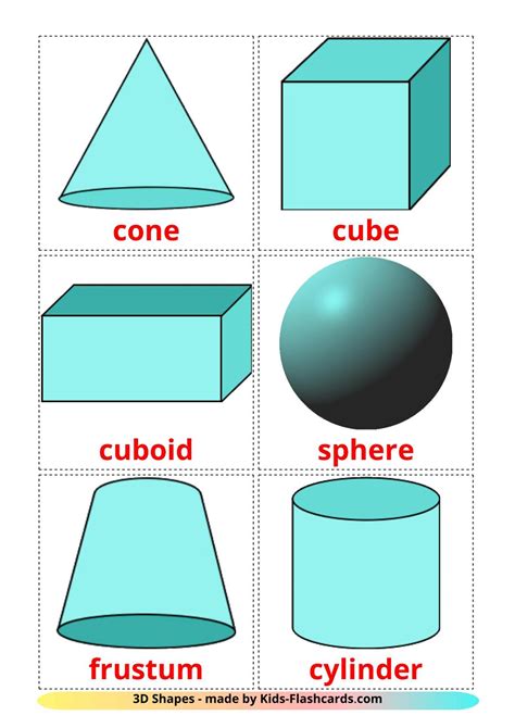 0 Result Images of Free Printable 3d Shapes Flashcards - PNG Image ...