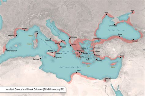 Map of the Ancient Greek Colonies (Free Download)