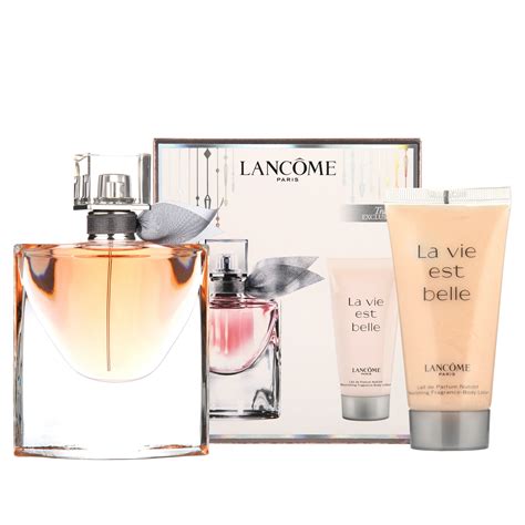 Lancome La Vie Est Belle Perfume Gift Set For Women (2PC) - 1.7 oz EDP + 1.7 oz Body Lotion ...