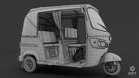 3D model TRICYCLE - RICKSHAW 3D MODEL VR / AR / low-poly | CGTrader