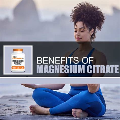 Magnesium Citrate Capsules Benefits, Side Effects and Dosage | BulkSupplements