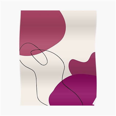 "Print with pink organic shapes" Poster for Sale by Swift-DTS | Redbubble