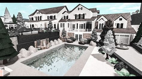 Hillside Colonial Mansion Bloxburg Speedbuild 100k - YouTube