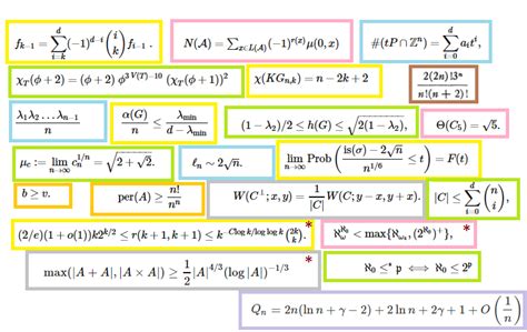 co.combinatorics - Important formulas in combinatorics - MathOverflow