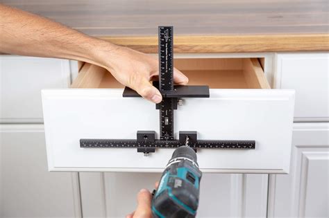 Cabinet Handle Template Jig Tool - Accurate Drawer Knob Pull Drilling ...