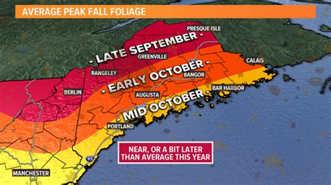 Maine fall foliage forecast: When to expect the best color ...