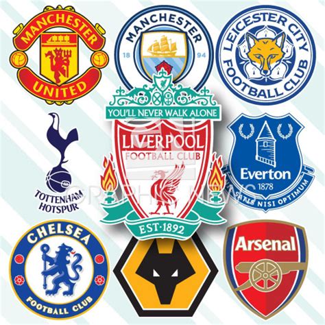 SOCCER: English Premier League crests 2020-21 infographic