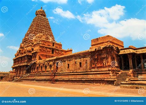 Brihadeeswara Temple in Thanjavur, Tamil Nadu, India. Stock Image ...