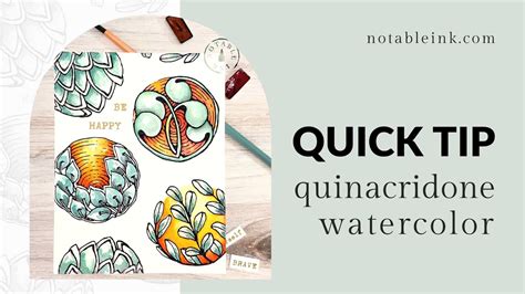 4 Minute Quick Tip: Quinacridone Watercolor - YouTube