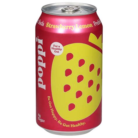 Poppi Strawberry Lemon Prebiotic Soda - Shop Soda at H-E-B