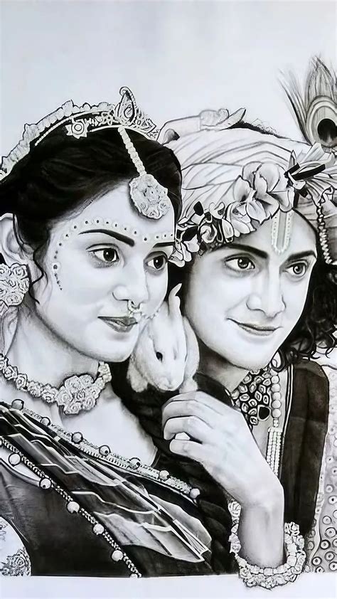 Details 80+ krishna face sketch - in.eteachers