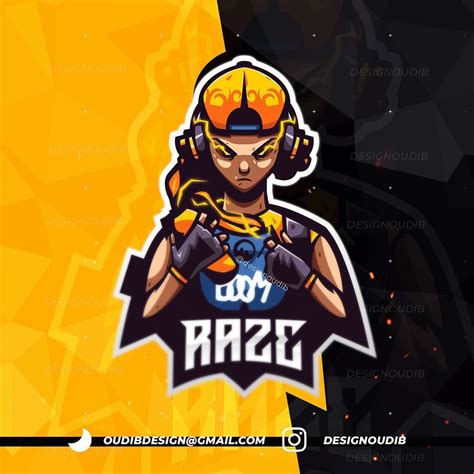 Valorant raze Character Fanart Esports Mascot Logo (Gaming Logo ...