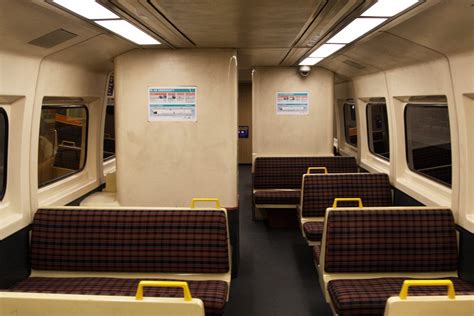 Interior of a non-refurbished 2000 class railcar - Wongm's Rail Gallery