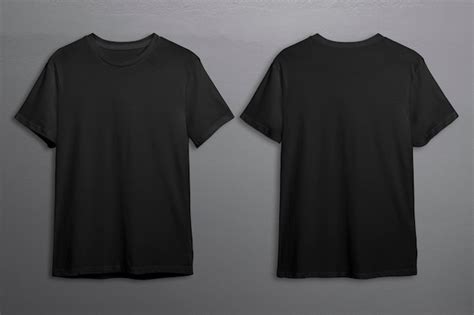 Premium Photo | Black tshirts with copy space