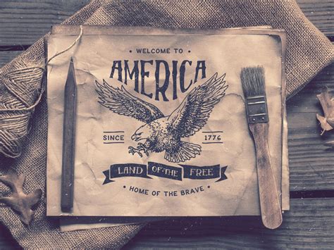 Americana Logo Design by Nathan Brown on Dribbble