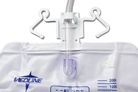 Amazon.com: Medline Anti-Reflux Tower Catheter Drainage Bag - White ...