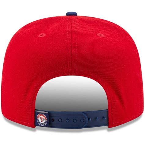 Texas Rangers New Era Front Flect Logo Snap 9FIFTY Adjustable Hat - Red ...