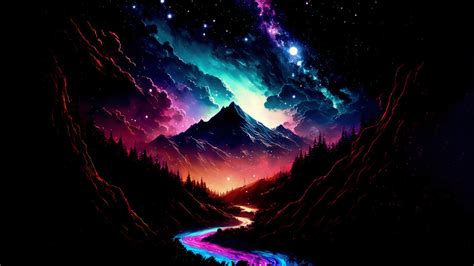 Night Sky Colorful Beautiful 4K #6081k Wallpaper iPhone Phone