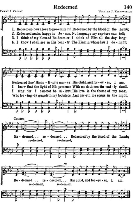 Favorite Hymns of Praise 140. Redeemed - how I love to proclaim it ...