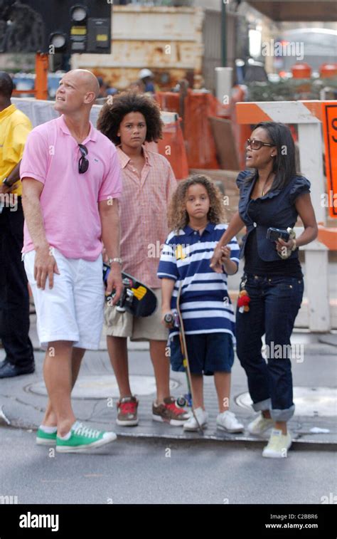 Robin Givens out and about with her family including sons Michael and ...