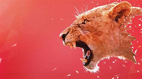 1366x768px | free download | HD wallpaper: panther, lowpoly, low poly, art, graphics, artwork ...