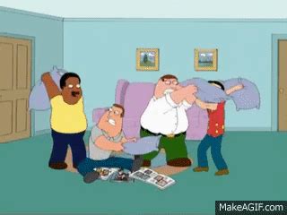 Family Guy - Pillow Fight on Make a GIF