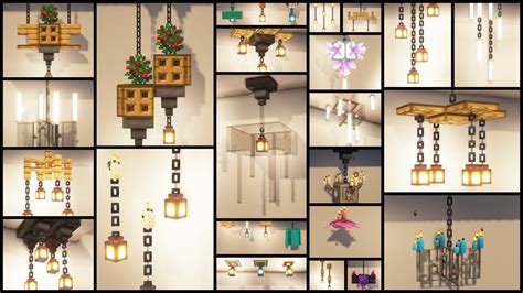 Minecraft: 40 Ceiling Light Design Ideas - YouTube