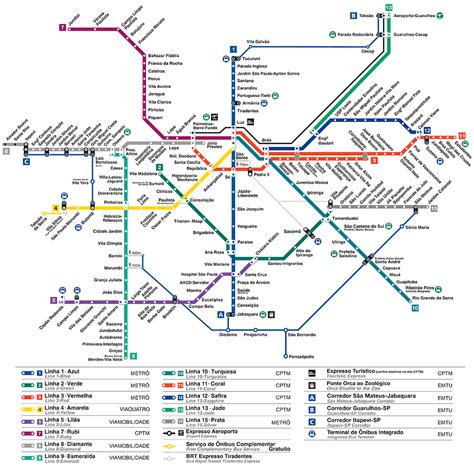 Tamanduatei station map - Sao Paulo Metro & CPTM