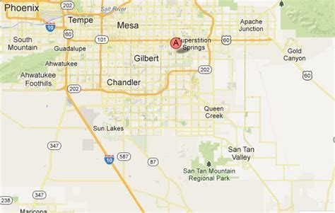 San Tan Valley Az Map - Vector U S Map