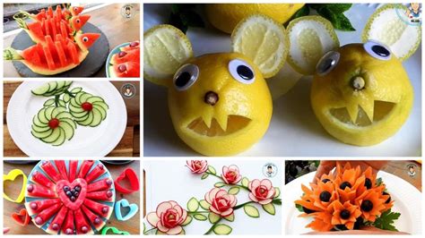 20 Creative Food Art Ideas and Cutting Tricks - YouTube