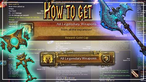 How to get Every Legendary│World of Warcraft Vanilla - Legion - YouTube