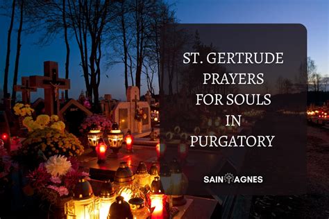 5 St. Gertrude Prayers for Souls in Purgatory (Printable Images)