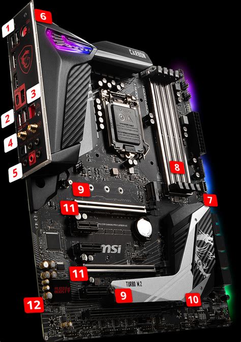 MPG Z390 GAMING PRO CARBON AC | Motherboard - The world leader in ...