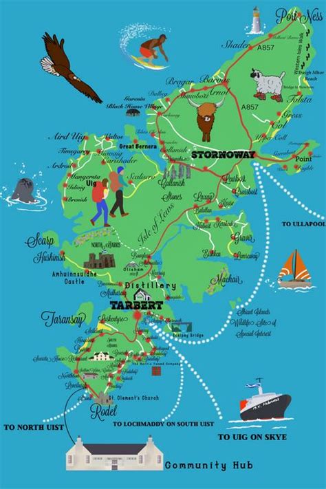 Isles of Lewis and Harris Illustrate - Chris Martin - Digital Art & AI, Places & Travel, Europe ...