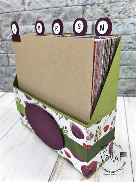 DIY 6 x 6 Designer Paper Holder With Dividers - Frenchie Stamps