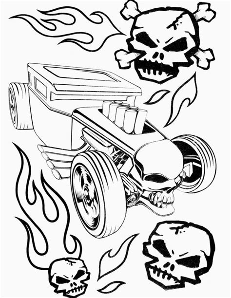 Hot Rod Car Coloring Pages at GetColorings.com | Free printable ...