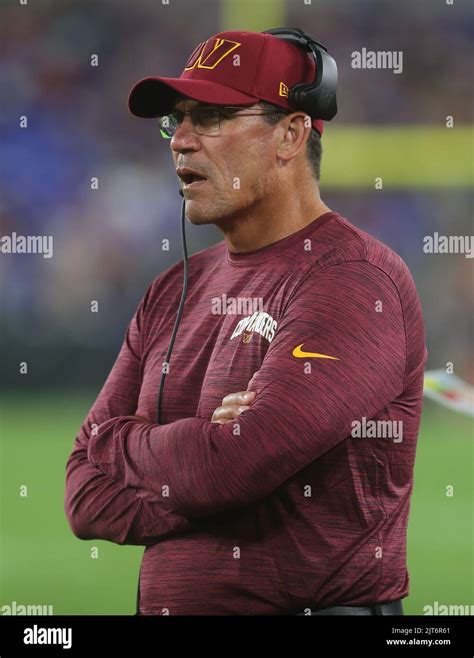 Washington Commanders head coach Ron Rivera pictured during a preseason ...