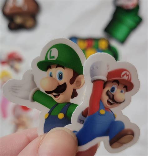 Super Mario Custom Vinyl 11 Sticker Party Packs Party - Etsy