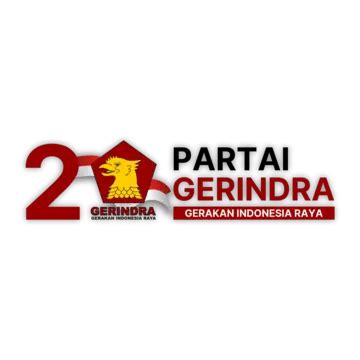 Gerindra Party Logo General Elections In 2024 Greting Crads Vector ...