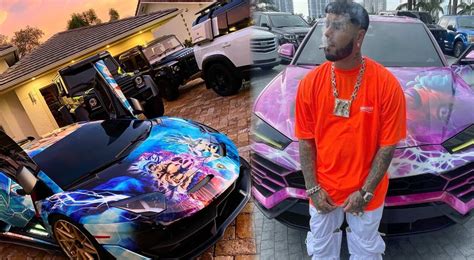 Anuel AA y su 'lujoso' lamborghini tuneado de Dragon Ball son sensación en redes