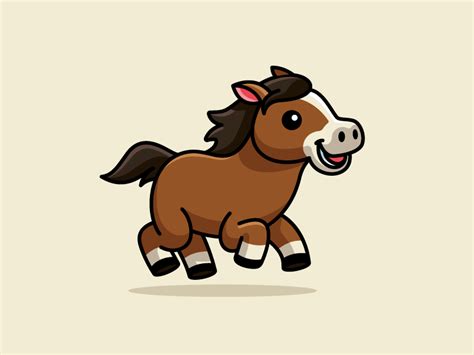 Running Horse | Horse cartoon, Cute cartoon drawings, Horse cartoon drawing