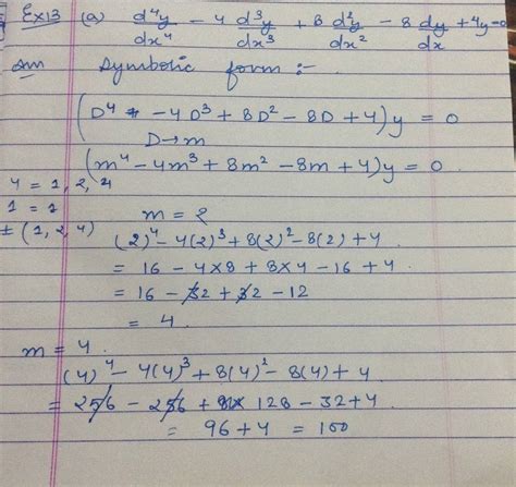 Solve the following linear differential equation with constant coefficient. - Mathematics Stack ...