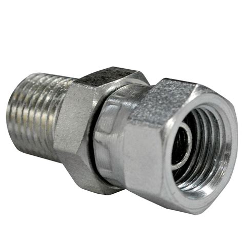 Hydraulic adapter fitting 1/4 inch female x 1/4 inch male