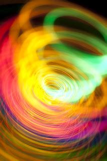 light vortex | rotating red green and yellow lights create a… | Flickr
