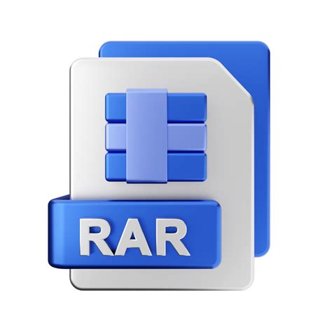 3d rar file icona illustrazione 22359874 PNG