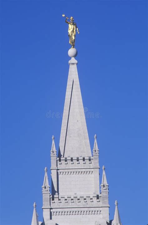 Mormon Temple at Night in Salt Lake City Utah Editorial Photography ...