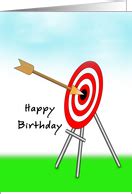 Archery Happy Birthday Card, Bulls Eye and Bow card - Product #758672 | Happy birthday cards ...