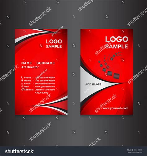 Red Card Design Template: เวกเตอร์สต็อก (ปลอดค่าลิขสิทธิ์) 335749544 ...