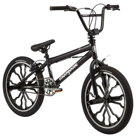 Mongoose Rebel kids BMX bike, 20-inch mag wheels, ages 7 - 13, black - Walmart.com - Walmart.com